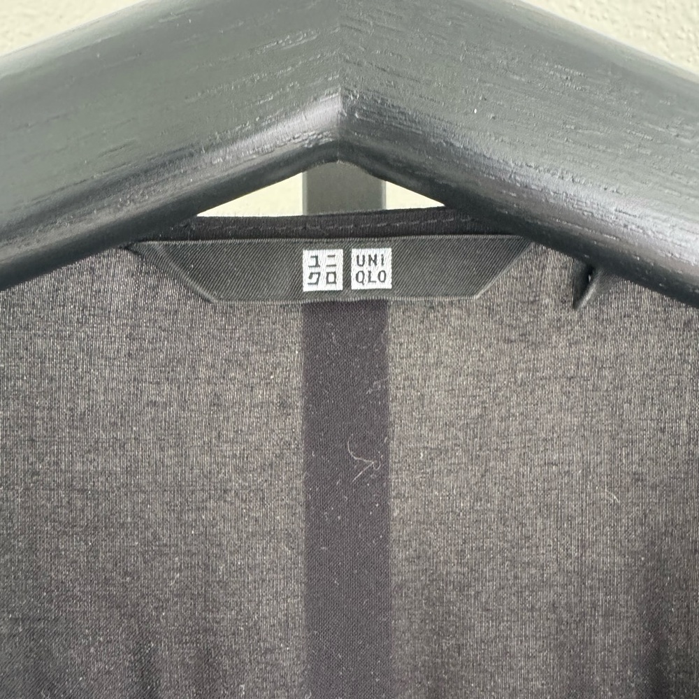 Uniqlo Blue Sheath Midi Dress with Flutter Sleeves - Picture 3 of 4